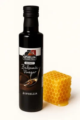 Produktbild von Ophellia Honig-Balsamicoessig 250 ml – Griechische Spezialität für Salate und Saucen