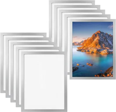 Productafbeelding van Magnetische A4-lijsten, zelfklevend, 32,5 x 23,8 cm, 10 stuks, voor flexibele presentaties