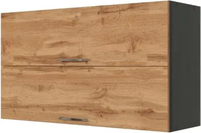 Produktbild von Küchenhängeschrank Sorrella 100cm mit 2 Flügeltüren - Eiche/Graphit