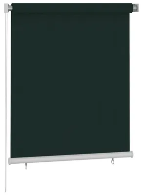 Obrázek produktu pro vidaXL Venkovní roleta, rozměry 125 (šířka) x 140 (výška) cm, tmavě zelená, materiál HDPE