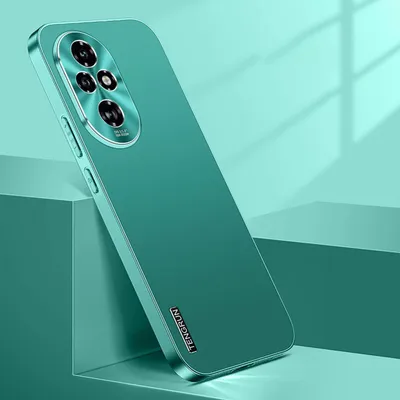 Obrázek produktu pro Pouzdro na mobilní telefon Honor 200 Pro v zelené barvě s jemně matným kovovým designem