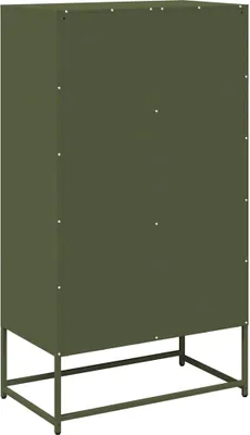 Produktbild von Highboard Olivgrün 68x39x123 cm Stahl