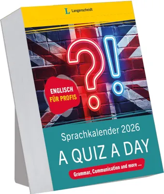 Produktbild von Langenscheidt Sprachkalender Englisch A Quiz a Day 2026