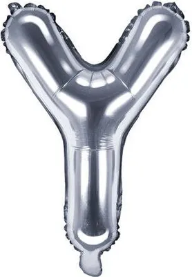 Produktbild von Folienballon Buchstabe "Y", 35cm, silber