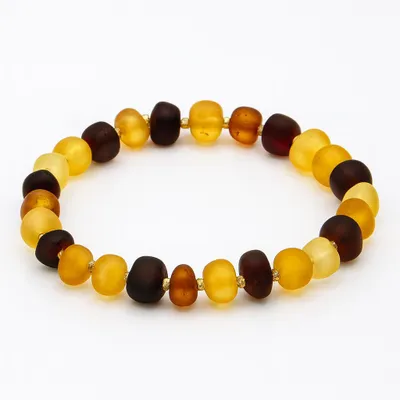 Produktbild von Armband Echter Bernstein elastischer Faden Hochwertiger Edelstein