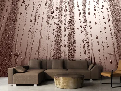 Produktbild von Vlies Fototapete 400x280 cm Tapeten Wandtapete XXL Wassertropfen f-A-0276-a-d