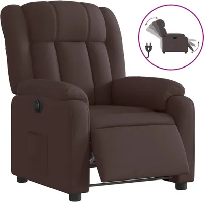 Produktbild von vidaXL Relaxsessel Elektrisch Dunkelbraun Stoff