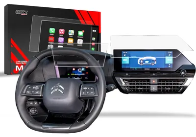 Produktbild von Matte Autodisplayfolie 2in1 für Citroen C4 3 10" (2021-2025), Grizz Protector
