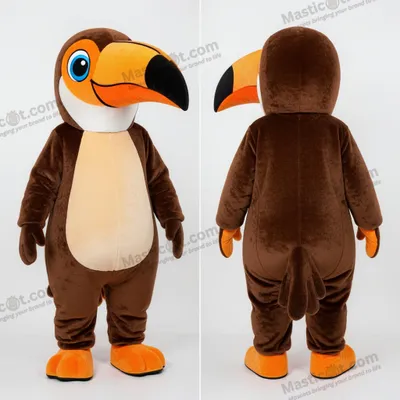 Immagine prodotto di Costume da mascotte MASTICOT tucano oversize arancione brillante