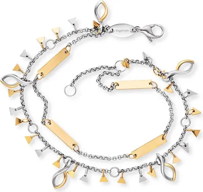 Produktbild von Engelsrufer ERBS-TRIANGLE Damen 2 in 1 Fußkettchen / Armband 26 cm