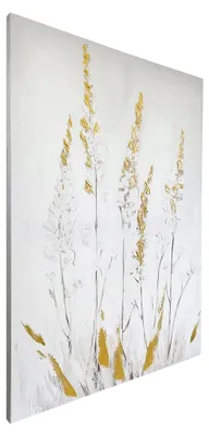 Immagine prodotto di STYLER, quadro su tela, 70x100 cm, con elementi decorativi artigianali, motivo floreale, decorazione da parete, ideale per soggiorno, camera da letto o ufficio