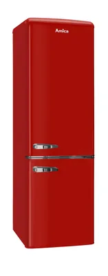 Produktbild von Amica KGCR 387 101 R, 244 l, ST, 39 dB, 3,5 kg/24h, D, Rot