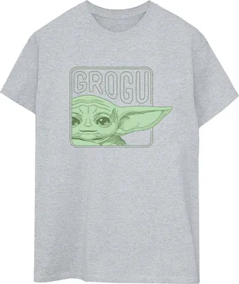 Produktbild von Star Wars - "The Mandalorian" T-Shirt für Damen BI45945 (S) (Grau)