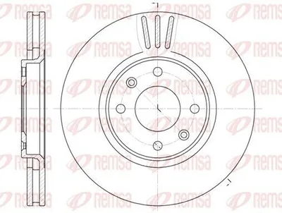 Produktbild von 2x REMSA Bremsscheibe 6604.10 vorne passend für PEUGEOT 206 Schrägheck (2A/C)