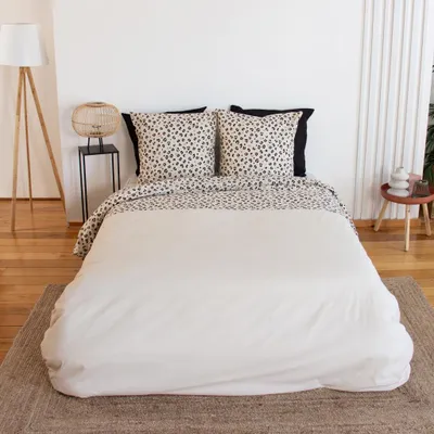 Immagine prodotto di Set biancheria da letto in cotone reversibile, 2 posti