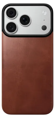Produktbild von Leder Handyhülle für iPhone 18 Pro / 17 Pro, Nomad Magnetic Leather Back Horween Series mit MagSafe, Braun