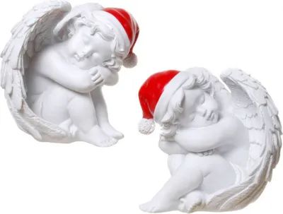 Produktbild von 2er Set Weihnachts Engel träumend 12cm