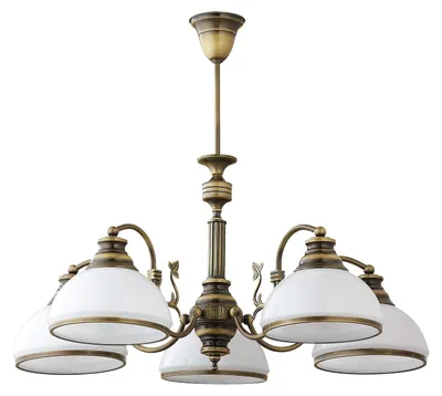 Obrázek produktu pro Lustr ZEUS, mosaz, 5xE27x20W, kov, rozměry: 60x70x70 cm, IP20, Jupiter