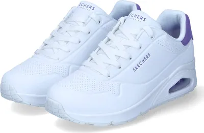 Produktbild von Skechers Damen Sneaker UNO POP BACK weiß / lila, Größe 35,5 (177092)