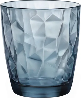 Produktbild von Bormioli Glas Diamond Acqua ozeanblau 305 ml Muster Trinkglas Getränke 50334