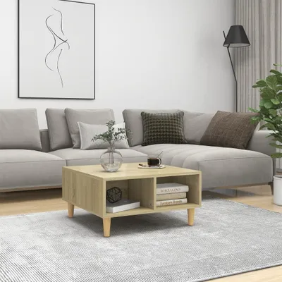 Produktbild von Couchtisch Sonoma-Eiche 60x60x30 cm Holzwerkstoff , Couchtische Design 2024