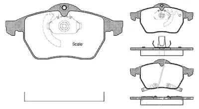Produktbild von Bremsbelagsatz Scheiben 20,3 mm mit Verschleißwarnung TRISCAN für u.a. SAAB 9-5