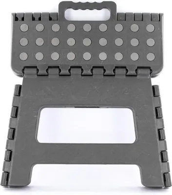 Produktbild von Zusammenklappbarer Tritthocker - grau - 32 x 22 cm - Haushaltshocker