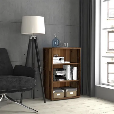 Produktbild von Regal Beistellregal Dekoregal Bücherregal Standregal Ablageregal "Tembi VI" Old Wood Vintage
