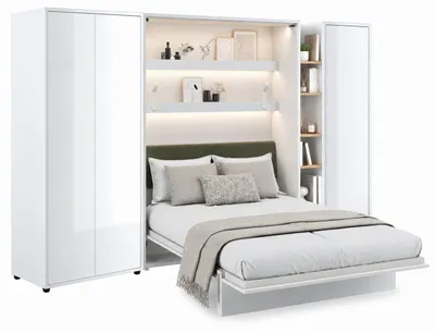 Produktbild von Furniture24 Schrankwand Mit Elektrischem Schrankbett Bed Concept 140X200