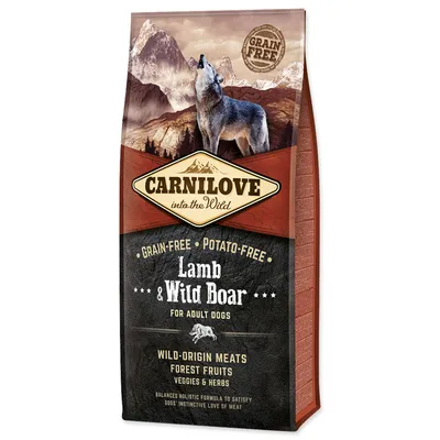 Zdjęcie produktu dla Carnilove Dog Adult – jagnięcina i dzik 12 kg