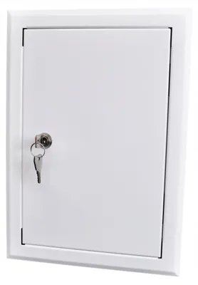 Produktbild von Laco DR-2 Metall Inspektionsklappe weiß abschließbar 15x20 cm
