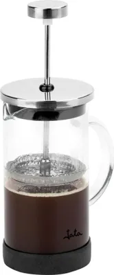 Produktbild von JATA HCAF1135, Französische Presse, 0,35 l, Schwarz, Transparent, Borosilikatglas, Polypropylen (PP), Edelstahl, Glas, Edelstahl