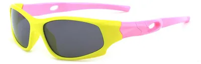 Zdjęcie produktu dla Techsuit Polarized okulary przeciwsłoneczne polaryzacyjne - żółte / różowe