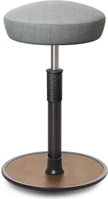 Produktbild von Sitz- Stehhocker Free Tall Hutsitz kvadrat Remix Hellgrau schwarz /Natur.