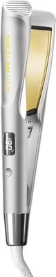Produktbild von 2-in-1 Glätteisen & Lockenstab 25 mm, Schnellaufheizung 60 Sek., 5 Temperaturstufen 150–230 °C, Negative Ionen, Arganöl, Reisefreundlich, Twist-Curl