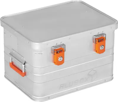 Produktbild von ALUBOX Alukiste 29L mit Schlössern – stabile Transportbox aus Aluminium