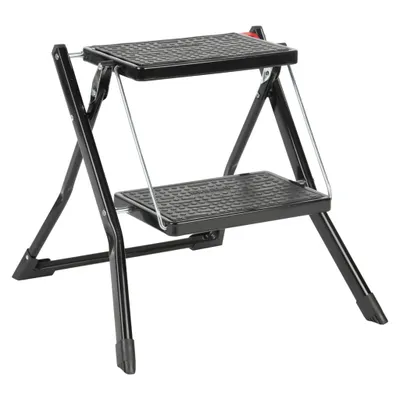 Produktbild von Escalo Tritthocker Klappbar 150 kg Metall Schwarz
