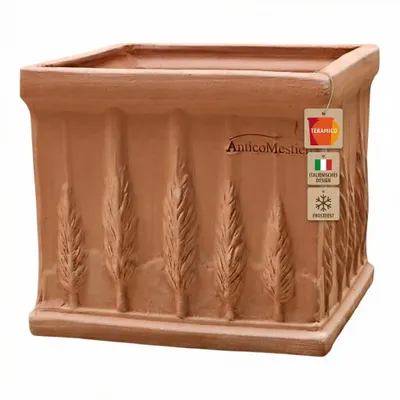 Immagine prodotto di Teramico "Quadro Cipressi" Blumentopf Terracotta Frostfest 25 cm
