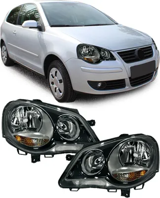 Produktbild von GTI Cup Scheinwerfer schwarz - Set für VW Polo 9N3 05-09