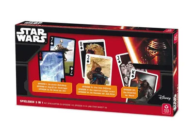 Produktbild von ASS Star Wars - Spielebox 3 in 1 Kartenspiel