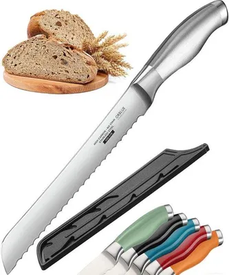 Obrázek produktu pro Ostrý nůž na chléb, nerezová ocel, na chléb a bagely