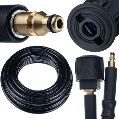Produktbild von Hochdruckschlauch Verlängerung 15m – Quick Connect System | 200 bar Druckbeständigkeit | Kompatibel mit Stihl, Nilfisk, Gerni