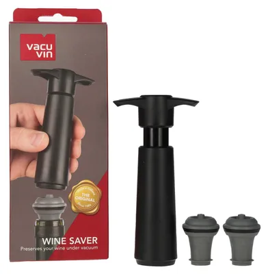 Produktbild von Vacu Vin Wine Saver, Schwarz, Kunststoff, Schwarz, Kunststoff, Schwarz, Kunststoff