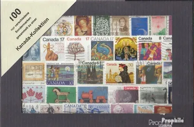 Produktbild von Briefmarken Kanada 100 verschiedene Sondermarken