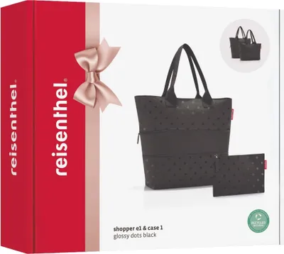 Produktbild von Reisenthel Shopper Set Glossy Dots Black