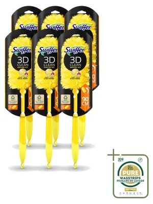 Image de 6 x Duster Swiffer XXL télescopique, avec manche de 90 cm et 1 lingette anti-poussière – Pack économique – 6 pièces