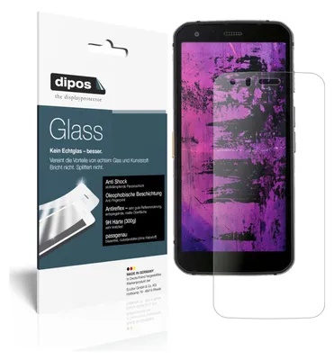 Produktbild von 2x Schutzfolie für Cat S62 Pro matt - Anti-Shock 9H Folie dipos Glass Kunststoffglas