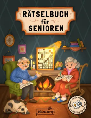 Zdjęcie produktu dla Rätselbuch für Senioren - 100 Rätsel in großer Schrift, inkl. Sudoku, Kreuzwort- & Wortsuchrätsel