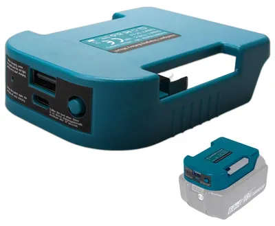 USB-Adapter für Makita 12/14,4/18 V Akkus, 18 V, 3 A, 15 W