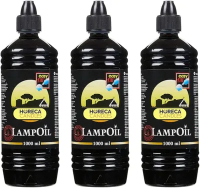 Produktbild von HORECA CANDLES Flüssigwachs 3x1L – 99% Paraffin Lampenöl, Rauchfrei & Geruchsarm für Öllampen, Kerzen, Fackeln & Feuerstellen